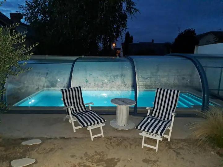 Chambre Bleue Avec Acces Plage บัวร์ ภายนอก รูปภาพ